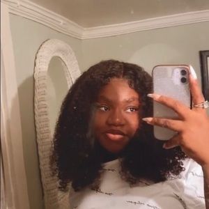 Kinkycurly frontal wig human hair